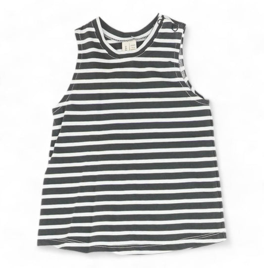 Charcoal Striped Tank