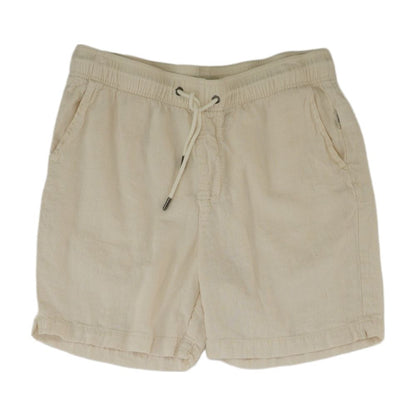 Beige Solid Active Shorts