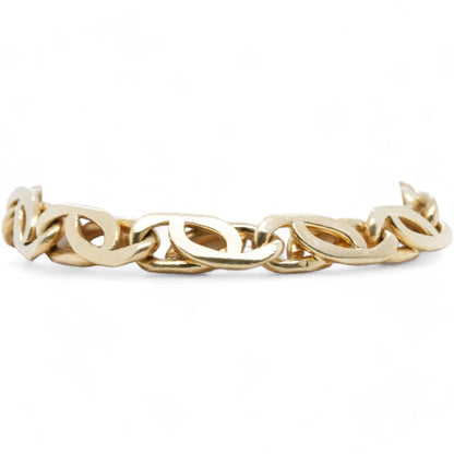 18K Gold Interlock Link Bracelet