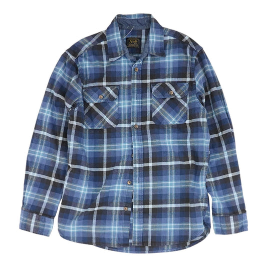 Blue Plaid Long Sleeve Button Down