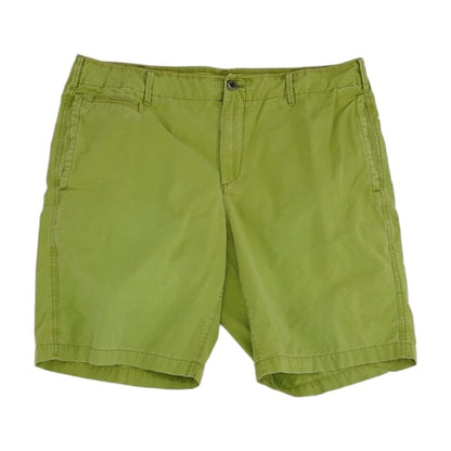 Green Solid Chino Shorts