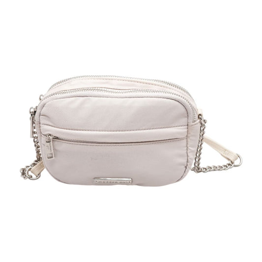 Ivory Polyester Crossbody Bag