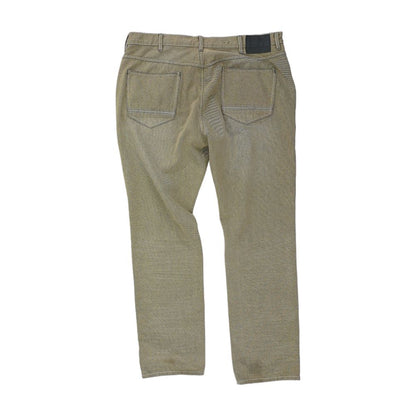 Beige Solid Cargo Pants