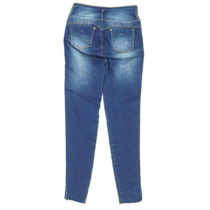 Blue Solid Jeans