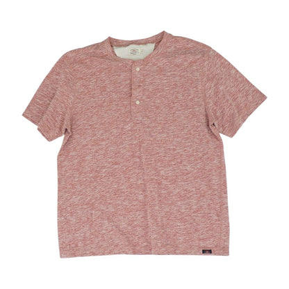 Red Solid Henley T-Shirt