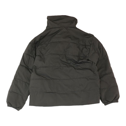 Black Solid Puffer Jacket