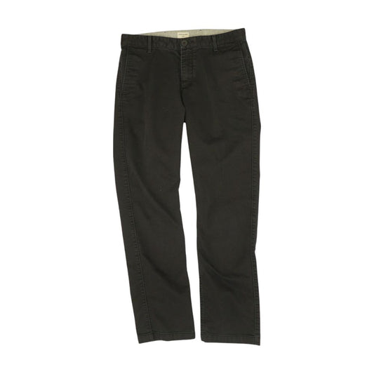 Black Solid Chino Pants