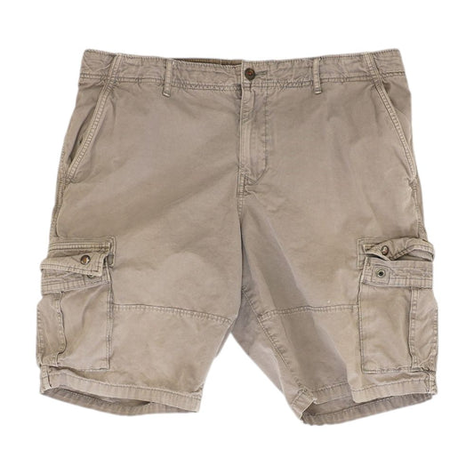 Gray Solid Cargo Shorts