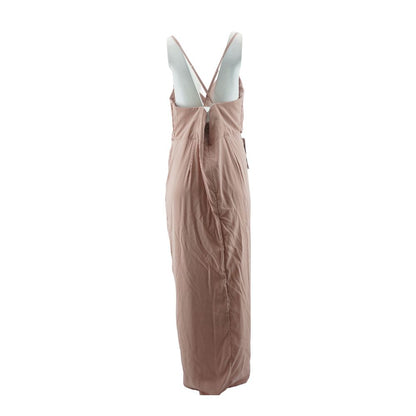 Mauve Solid Maxi Dress