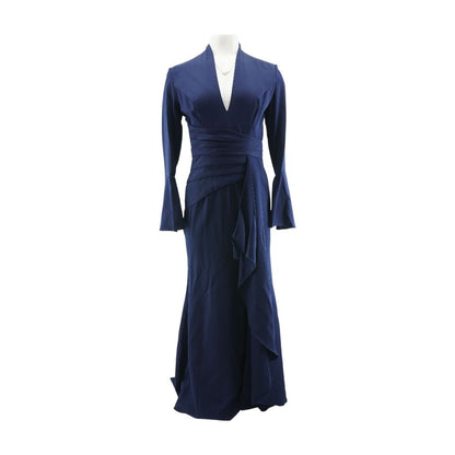 Navy Solid Maxi Dress