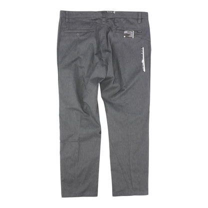 Gray Solid Chino Pants