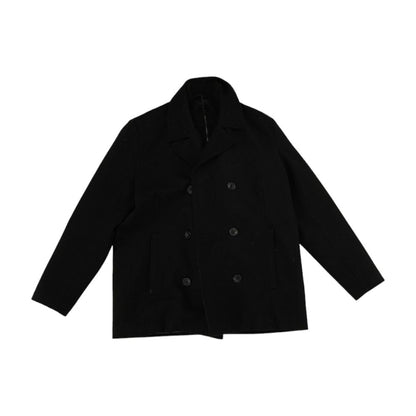 Black Solid Peacoat