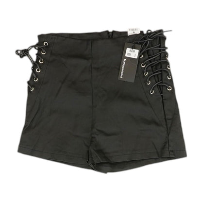 Black Solid Shorts