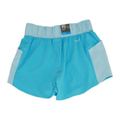 Blue Color Block Active Shorts