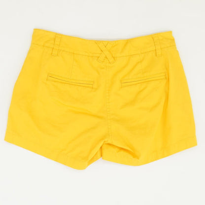 Yellow Solid Chino Shorts