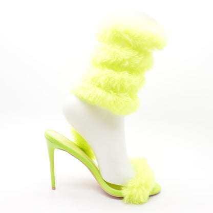 Yaseen-Lime Neon Green Platform Heels