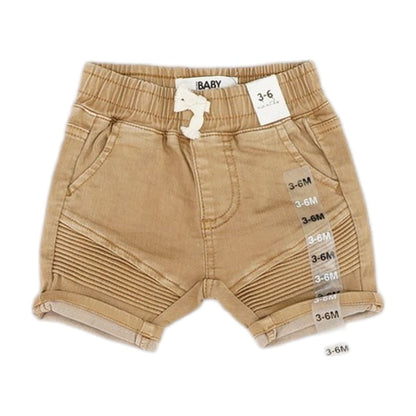 Khaki Solid Chino Shorts