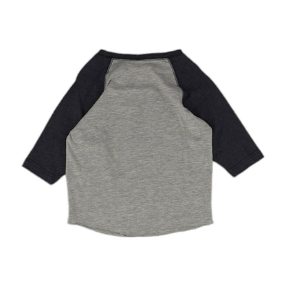 Gray Color Block Raglan T-Shirt