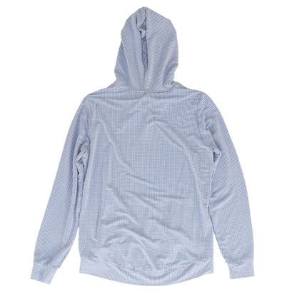 Blue Check Hoodie