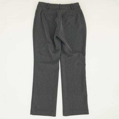 Gray Solid Dress Pants