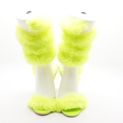 Yaseen-Lime Neon Green Platform Heels