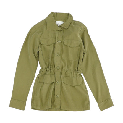 Green Solid Lightweight Jacket