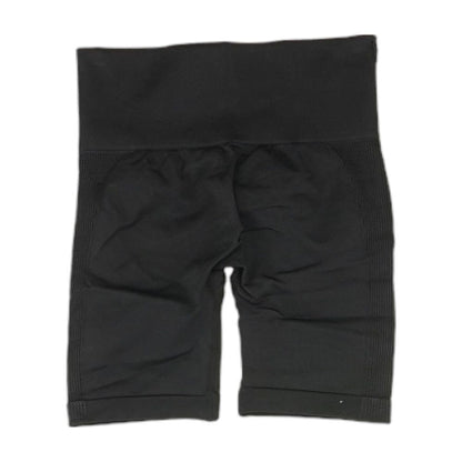 Black Solid Active Shorts