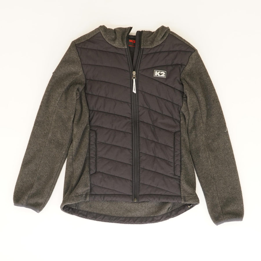 Recycled Puffer Jacket in Charcoal