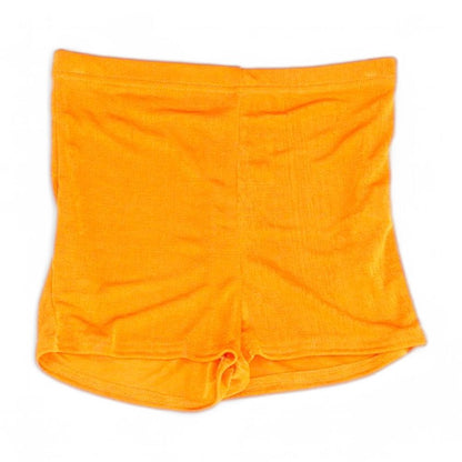 Orange Solid Shorts