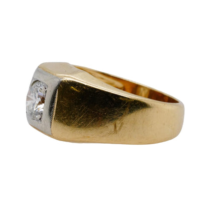 14K Gold Round Diamond Band