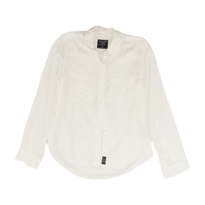 White Solid Button Down