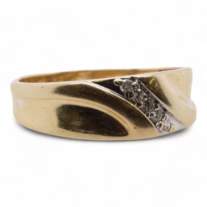 14K Gold Diamond Accent Band