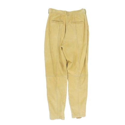 Vintage Tan Solid Five Pocket Pants