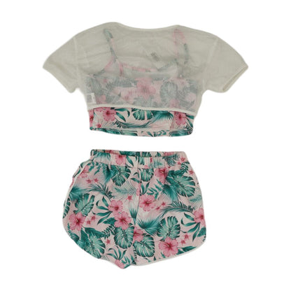 Pink Tropical Short Set