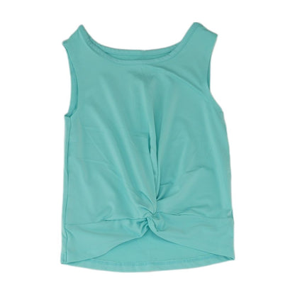 Turquoise Solid Active Tank