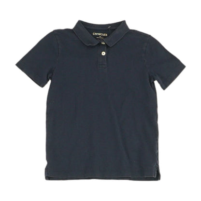 Navy Solid Short Sleeve Polo