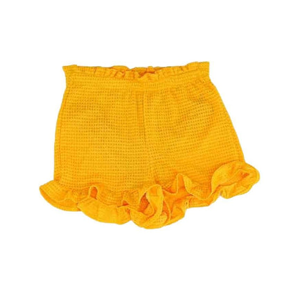 Yellow Solid Shorts