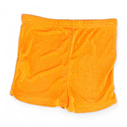 Orange Solid Shorts