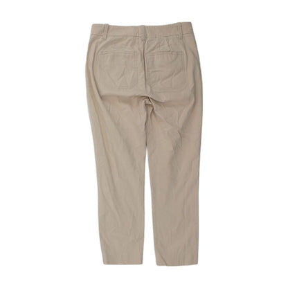 Beige Solid Khaki Pants