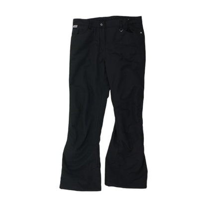 Black Solid Active Pants