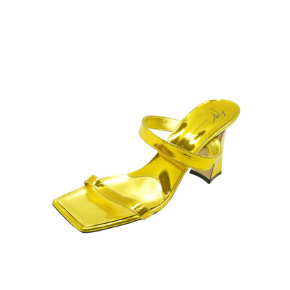 Gold Marinetti Metallic Leather Sandal