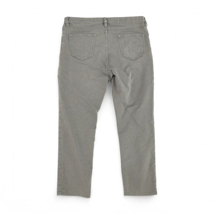 Gray Solid Regular Jeans