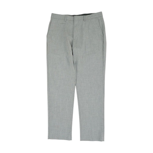 Gray Solid Chino Pants