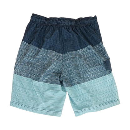 Teal Color Block Swim Shorts