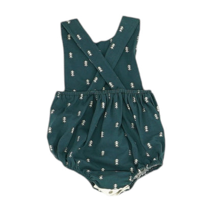 Green Graphic Sleeveless One-Piece