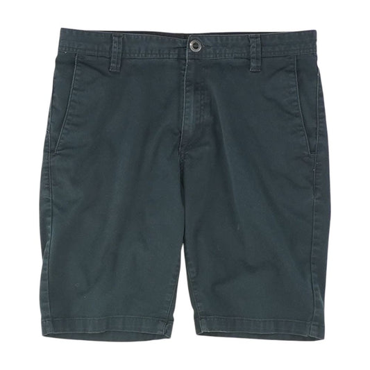 Black Solid Chino Shorts