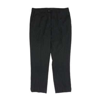 Black Solid Dress Pants