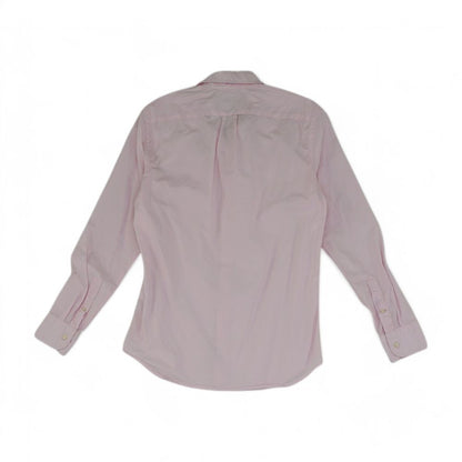 Pink Solid Long Sleeve Button Down