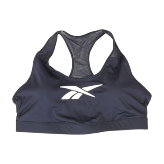 Navy Solid Sports Bra