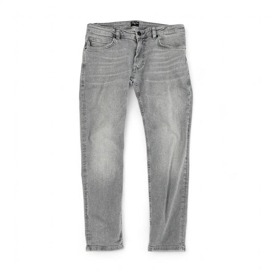 Gray Solid Slim Jeans